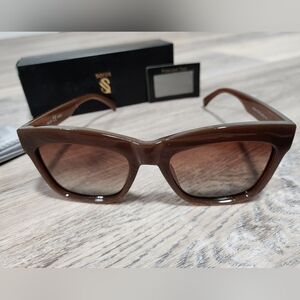 Sojos Badra Sunglasses in Dark Brown - New In Box